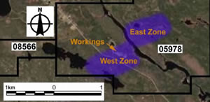 West and East zone at Mooseland