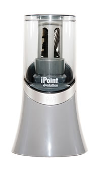 The iPoint pencil sharpener made with recycled materials