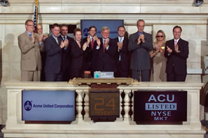 Walter Johnsen ringing the opening bell at the NYSE